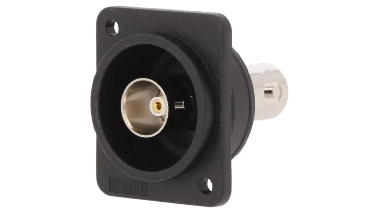 Łącznik BNC gniazdo z obu stron 75 czarny FT 19x24mm CP303095X