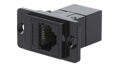 Łącznik DUALSLIM RJ11 6p4c Kat 3 gniazdo z obu stron CP30723MB