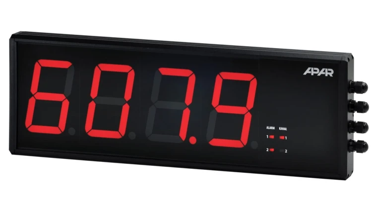 Dwukanałowy wyświetlacz wielkogabarytowy AR753/S1/P/P/RS485/WA