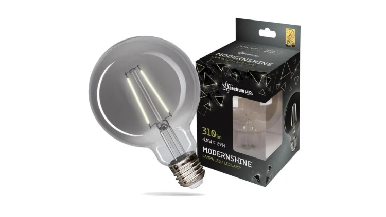 Żarówka LED G95 E27 230V 4,5W Globe COG MODERNSHINE biała neutralna 75.9004