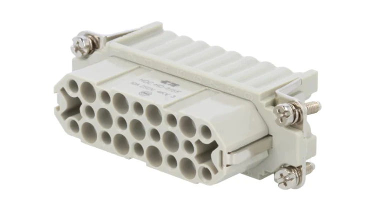 Złącze HDC żeńskie HD 25-pin 25+PE rozmiar 5 bez styków 10A HD-025-F