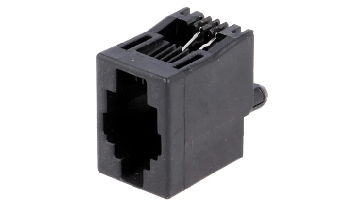 Gniazdo RJ9 4-pin Układ 4p4c THT proste 16,51mm 5558872-1