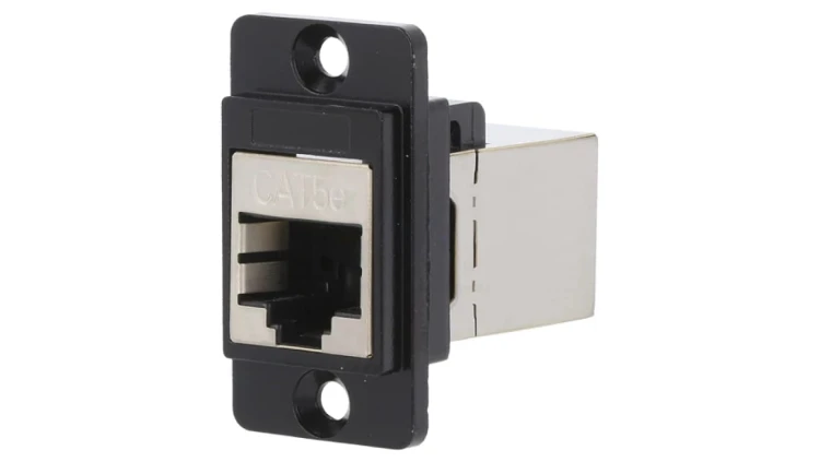 Łącznik DUALSLIM RJ45 8p8c Kat 5e ekranowane 29mm metal CP30720SMB