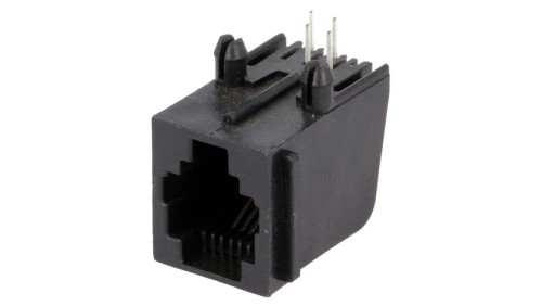 Gniazdo RJ11 4-pin Kat 3 ekranowane,z blokadą panel stop 5520250-2