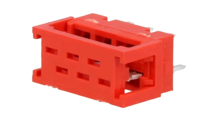 Micro-MaTch przejście 6-pin IDC,THT na PCB,na taśmę 1,27mm 7-215570-6