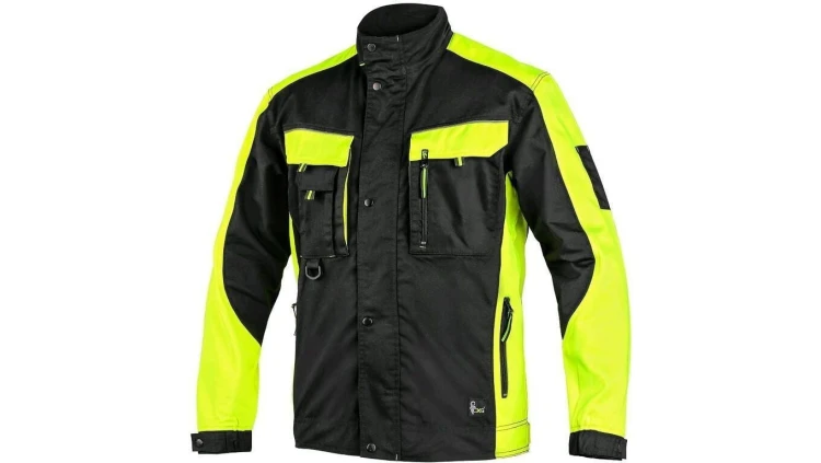 BLUZA/KURTKA CXS SIRIUS BRIGHTON CZARNO-ŻÓŁTA ROZM.52