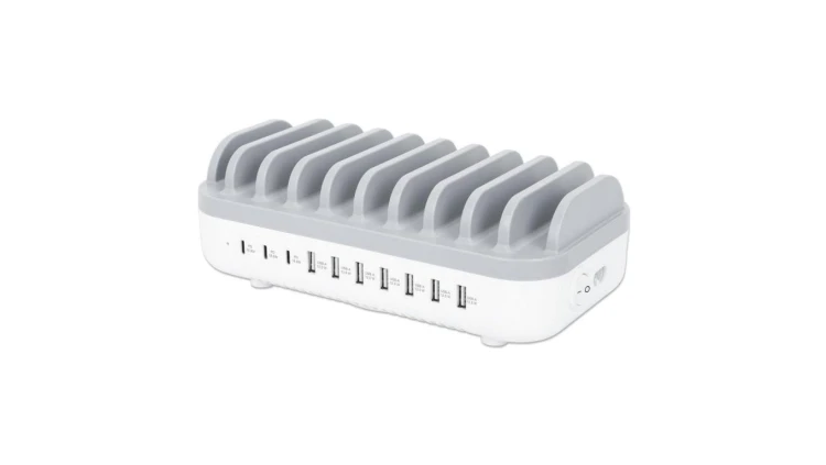 10-Portowa Stacja Ładująca USB 120W 3x USB-C PD 7x USB-A