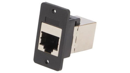 Łącznik RJ45 - RJ45 Kat 6 8p8c SLIM ekranowane 29mm plastik CP30622SX