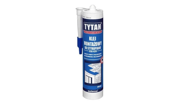 KLEJ MONTAŻOWY 290ML TYTAN STYROFIX