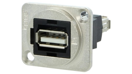 Łącznik USB A - USB A 2.0 FT metal 19x24mm CP30208NM