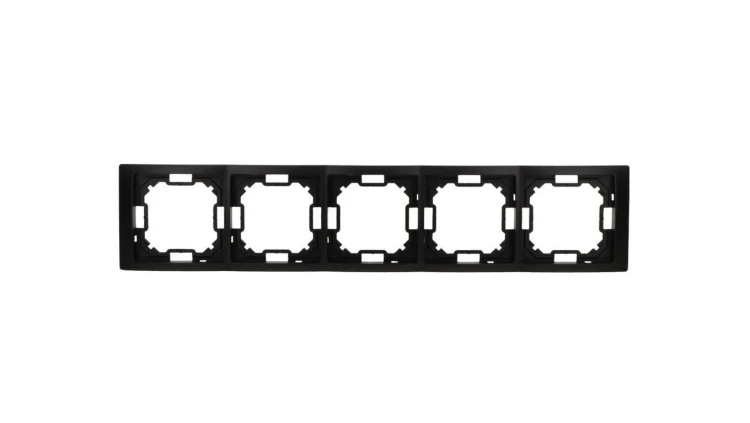 Simon Basic Ramka 5-krotna Neos IP20 czarny mat BMRC5/49