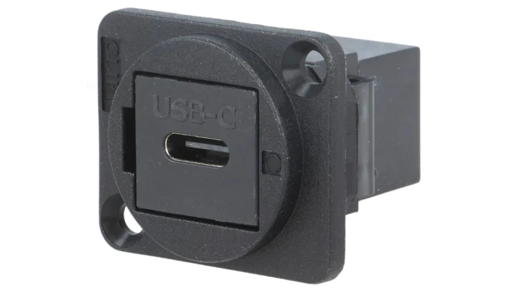 Łącznik USB C - USB C FT plastik 19x24mm CP30201