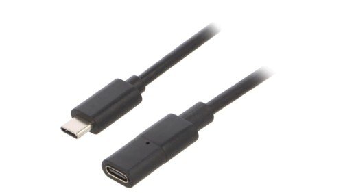 Kabel USB C gniazdo - USB C wtyk 0,75m FCR72002