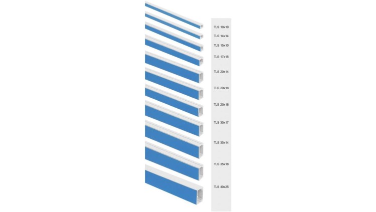 Listwa elektroinstalacyjna (korytko kablowe) 30x17mm z taśmą dwustronną 1kpl=20mb