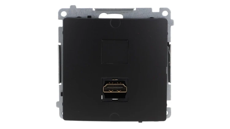 Simon Basic Gniazdo HDMI pojedyncze (moduł) czarny BMGHDMI.01/49