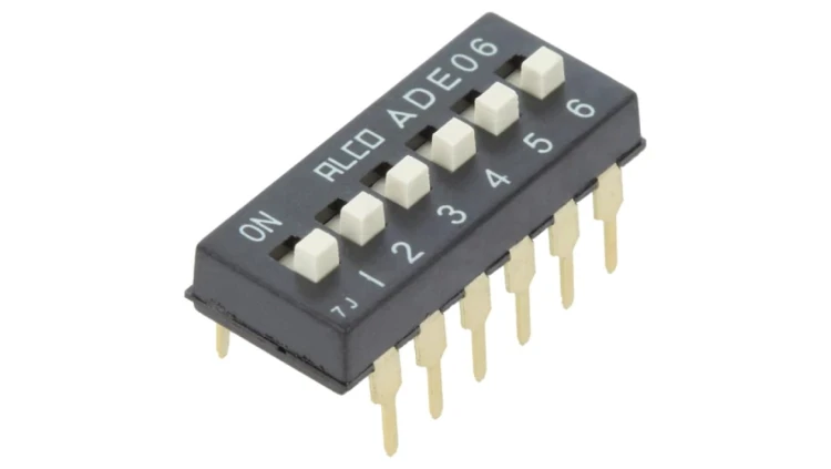 Przełącznik DIP-SWITCH ON-OFF 0,1A 24VDC Poz 2 THT 1825057-5