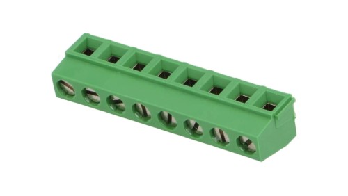 Listwa zaciskowa do PCB kątowe 90 5mm tory 8 na PCB 13,5A 282836-8