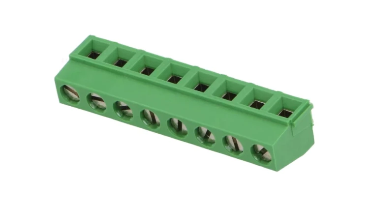Listwa zaciskowa do PCB kątowe 90 5mm tory 8 na PCB 13,5A 282836-8