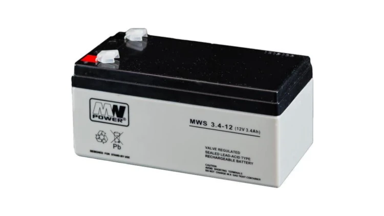 MWS 3.4-12 Akumulator AGM 12V 3,4Ah MW Power