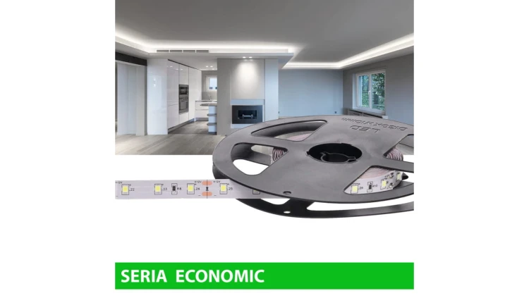 Taśma Led 12V 35W 300led biała zimna mocna rolka 5m