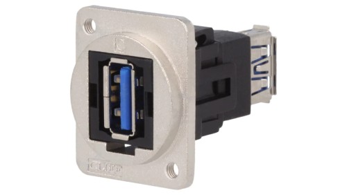 Łącznik USB A - USB A 3.0 FT metal 19x24mm CP30205NM3