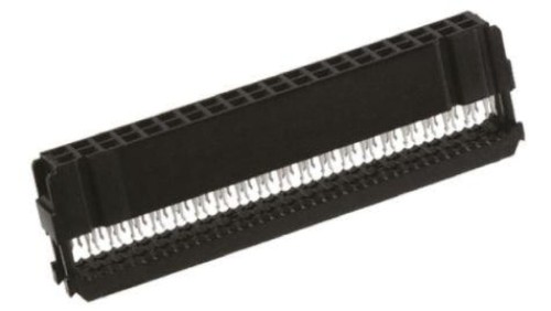 Wtyk IDC żeńskie 40-pin IDC na taśmę 1,27mm złocony szary 4-215911-0