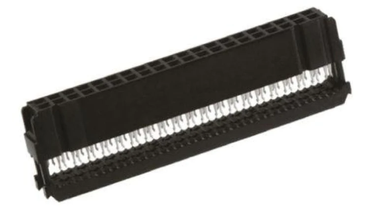 Wtyk IDC żeńskie 40-pin IDC na taśmę 1,27mm złocony szary 4-215911-0