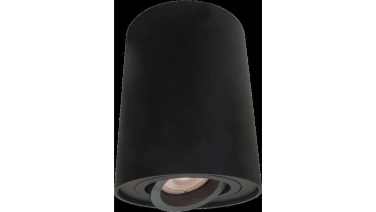LAMPA NATYNKOWA SPOT TUBA CZARNA REGULOWANA