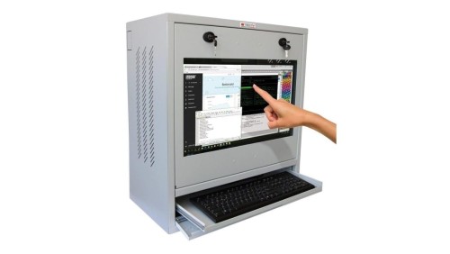 Szafa na Komputer Przemysłowy PC i Monitor Dotykowy 22 Cali