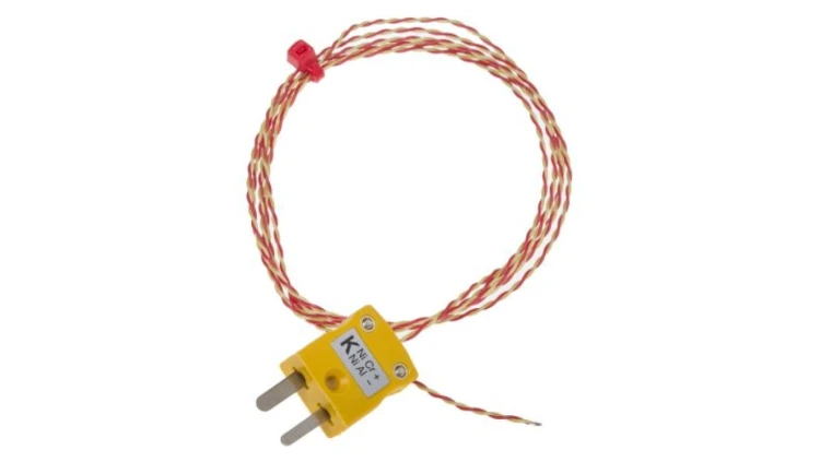 Termopara typ K do +250C kabel 1m, Stop niklu i aluminium, stop niklu i chromu ANSI