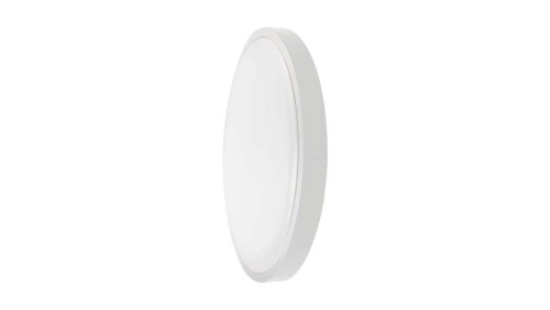 Plafoniera LED 24W 2400lm 4000K IP44 Okrągła fi295 Mleczny Biała Ramka z mikrofalowym czujnikiem ruchu 7663