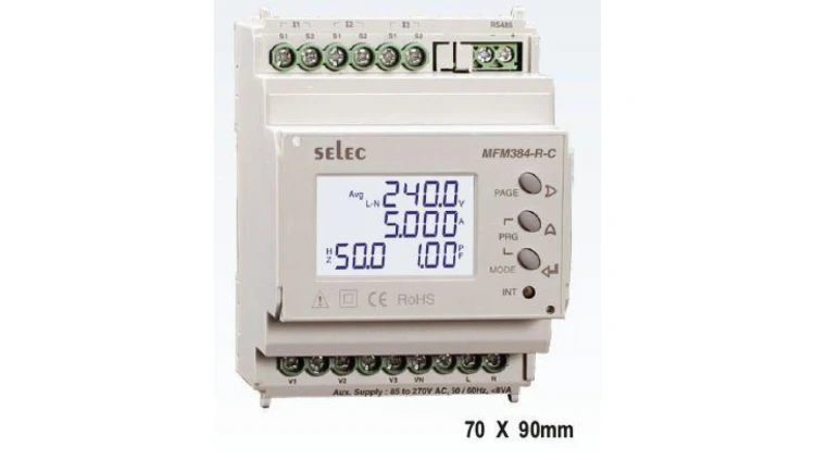 Miernik parametrów sieci MFM384-R-C-24V DC komunikaja Modbus RS485