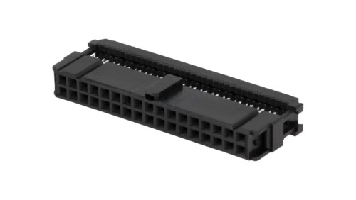 Wtyk IDC żeńskie 34-pin IDC na taśmę 1,27mm złocony czarny 1658621-8