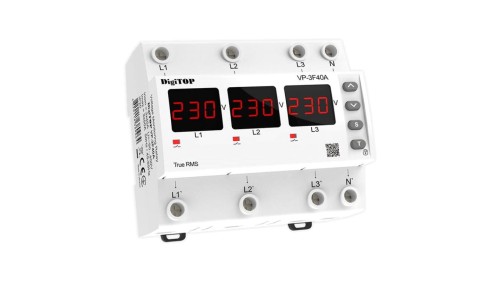 Przekaźnik napięciowy trójfazowy DigiTop VP-3F40A