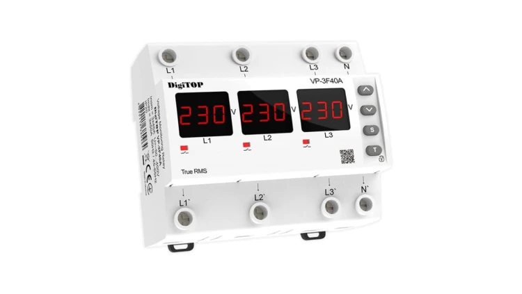 Przekaźnik napięciowy trójfazowy DigiTop VP-3F40A