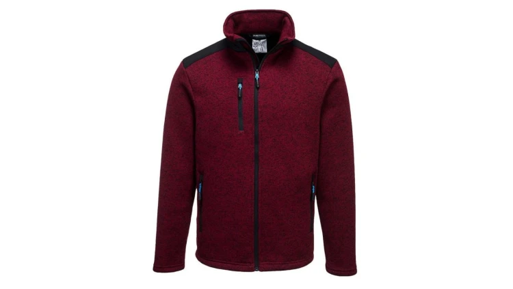 BLUZA Z POLARU KX3 T830 CZERWONA ROZMIAR XXL