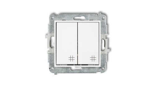 MINI Mechanizm łącznika podwójnego krzyżowego biały mat 25MWP-66