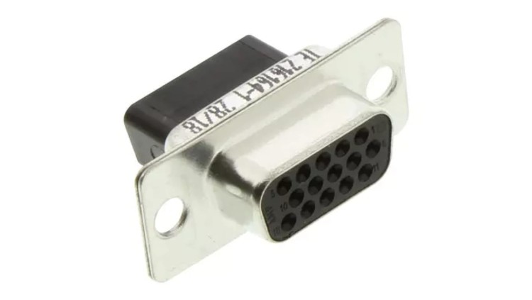 Złącze D-Sub HD 15-pin żeńskie na przewód Wersja bez styków 216164-1