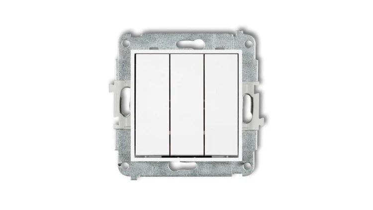 MINI Mechanizm łącznika potrójnego biały mat 25MWP-7