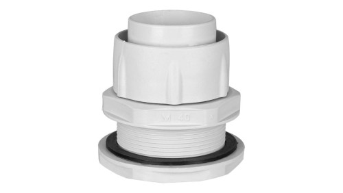 Dławik do rury elastycznej szary GUS fi: 40mm IP65
