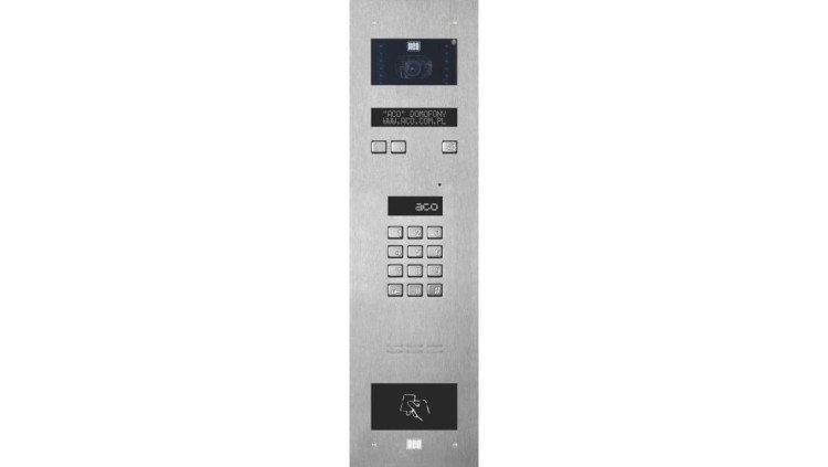 Centrala Master cyfrowa do 1020 lokali do 6144 breloków, moduł kamery kolorowej elektroniczny spis lokatorów INSPIRO 8+