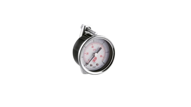 Manometr tablicowy aksjalny 0-10 bar z elementem montażowym C, G 1/8, 40 mm