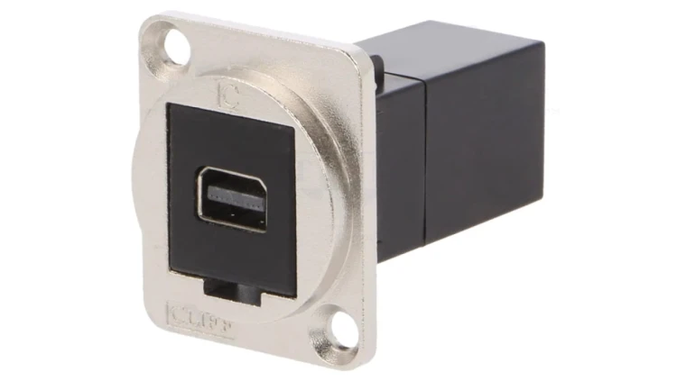 Łącznik Mini DisplayPort gniazdo z obu stron FT 19x24mm CP30202M
