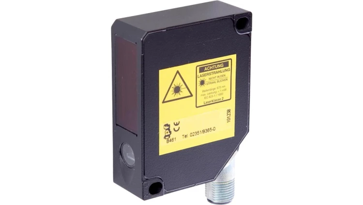PT65002H, czujnik laserowy, czujnik rozproszonego odbicia, 65x50x21mm, Sn:100-600mm, 12-28V DC, 0-10V, Złącze M12 5pin, IP67,