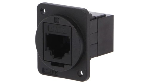 Łącznik FT RJ11 6p4c Kat 3 gniazdo z obu stron 19x24mm CP30223X