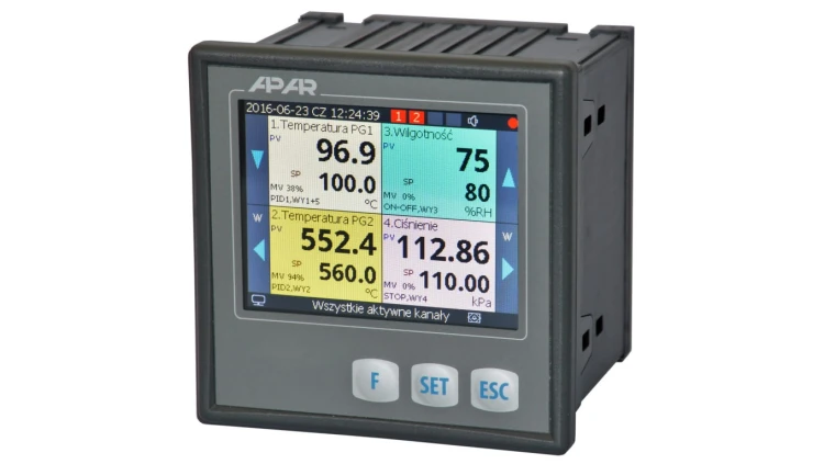 Czterokanałowy regulator uniwersalny AR654/S2/P/P/P/P/IP65