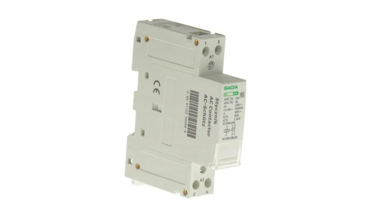 STYCZNIK MODUŁOWY INSTALACYJNY 1F 25A 2Z 2NO 230V