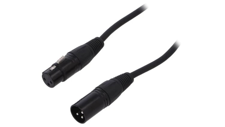 Kabel XLR męski - XLR żeński 3-pin 10m FC619110