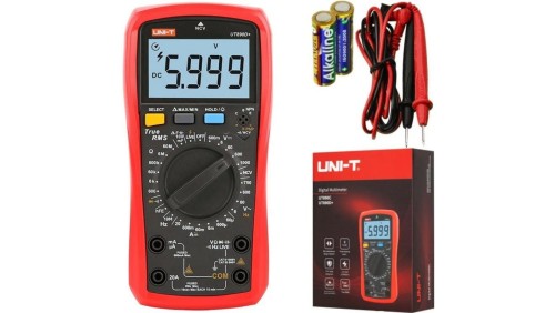 Miernik uniwersalny z pomiarem True RMS i funkcją LIVE multimetr cyfrowy z wyświetlaczem LCD UNI-T UT890D+