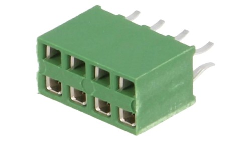 Złącze kołkowe HV-100 żeńskie 8-pin proste 2,54mm THT 2x4 215307-4